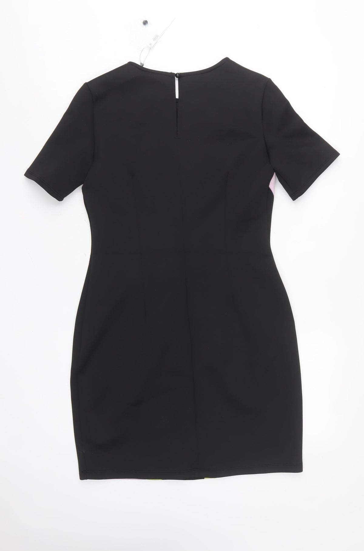 ASOS Women Multicoloured UK 12 Bodycon Colourblock Knee Dress