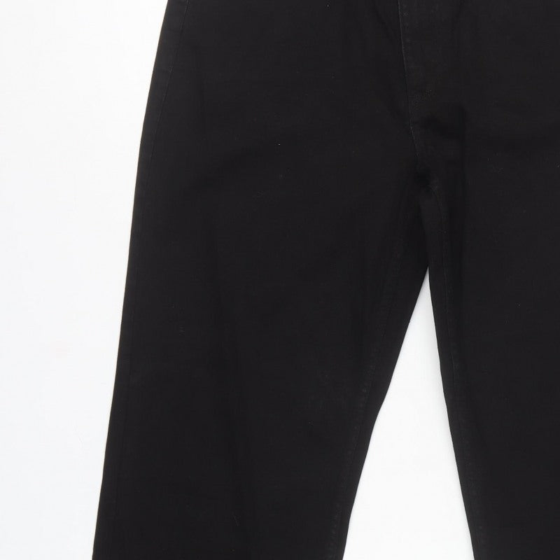Papaya Women’s Black Size 16 Relaxed Straight High Rise Jeans