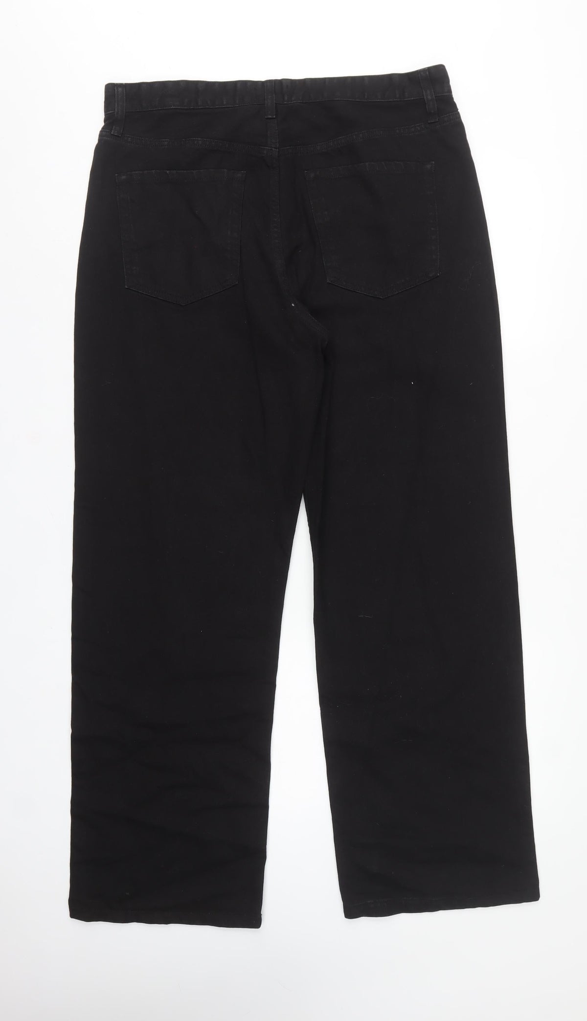 Papaya Women’s Black Size 16 Relaxed Straight High Rise Jeans