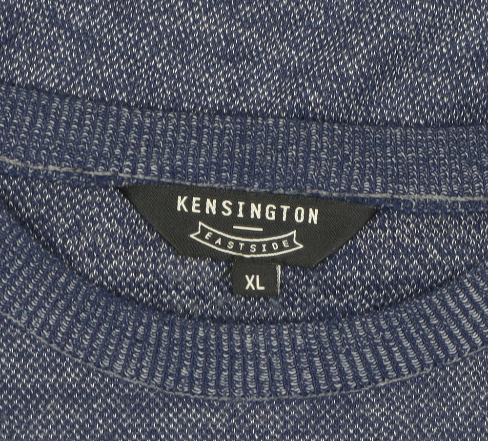 Kensington Eastside Men's Blue XL Crew Neck Knit Pullover Jumper