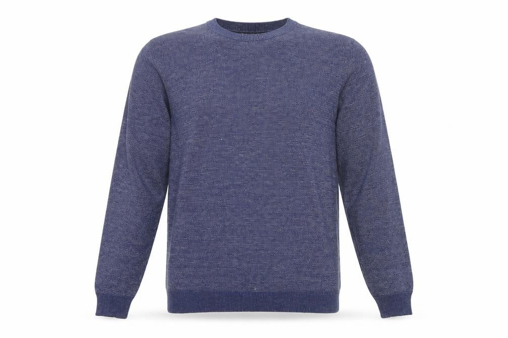 Kensington Eastside Men's Blue XL Crew Neck Knit Pullover Jumper