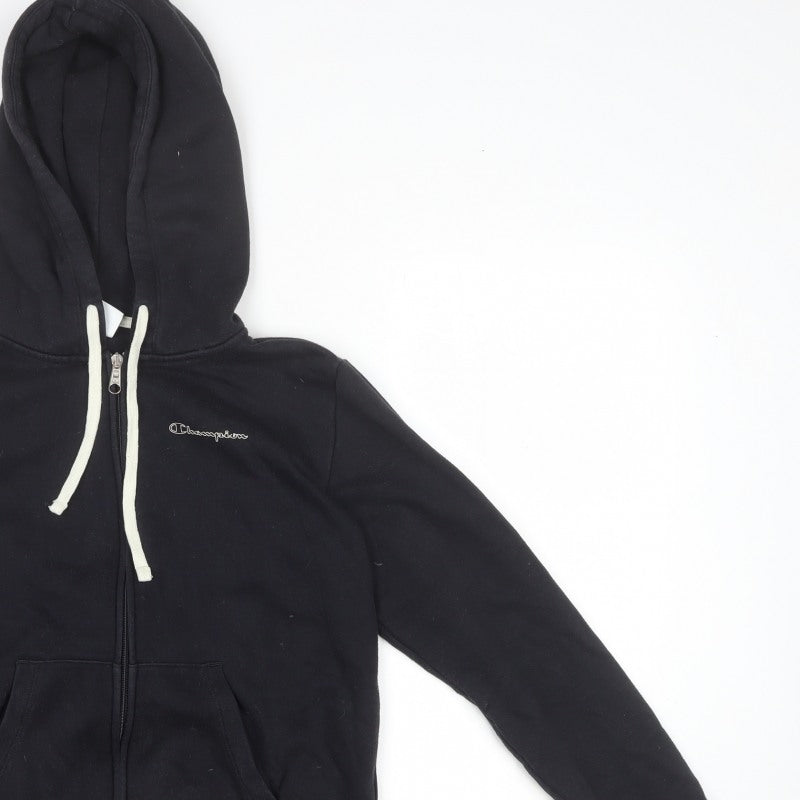 Champion Women’s Black Medium Hooded Full Zip Basic Jacket