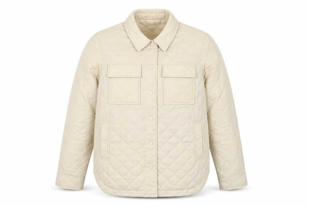 John Lewis ANYDAY Women’s Ivory M Quilted Padded Jacket
