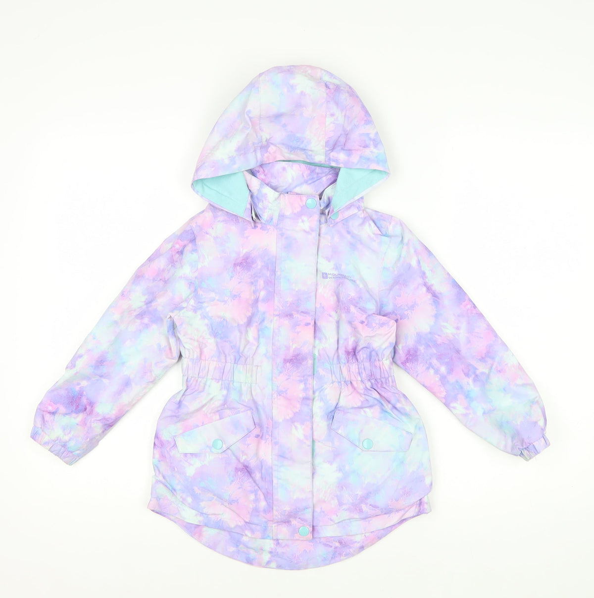 Mountain Warehouse Girls Multicoloured 5-6 Years Waterproof Hooded Rain Jacket