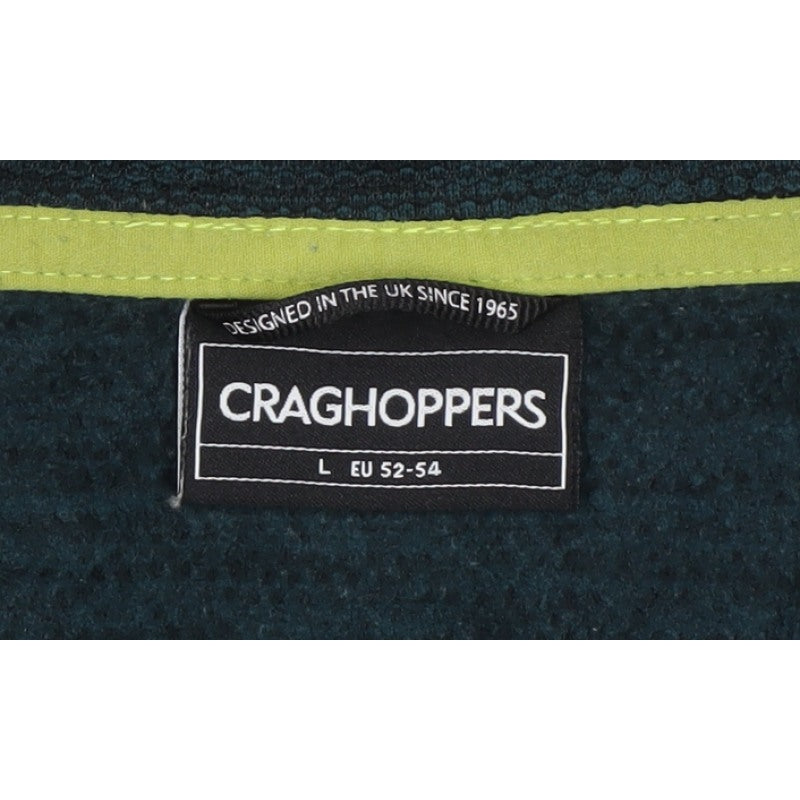 Craghoppers Men’s Blue L Half Zip Fleece Pullover Outdoor Sweatshirt