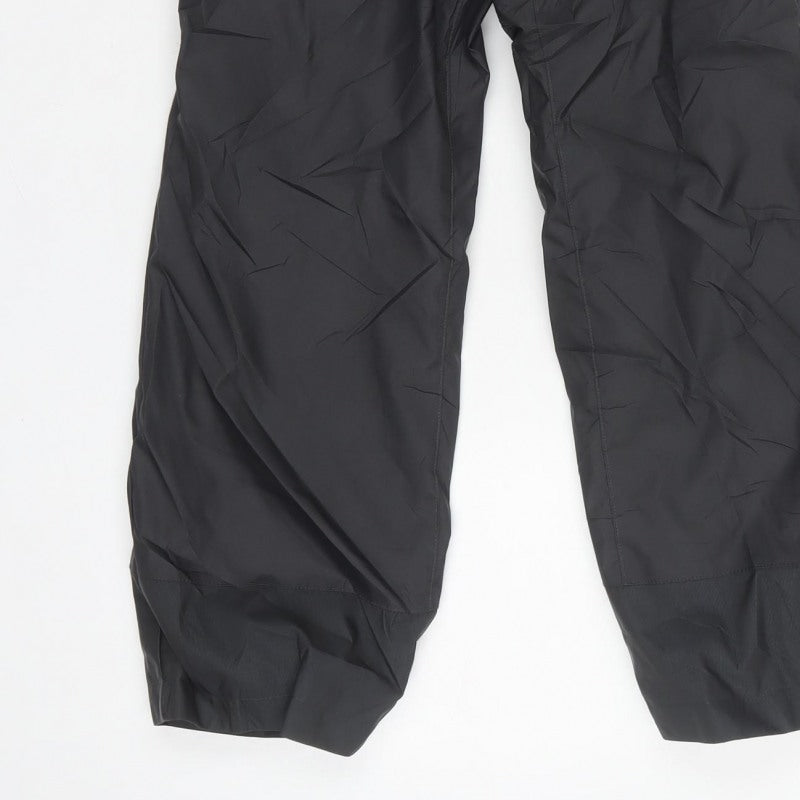 Wedze Boys Black 8 Years Snow Pants Ski Trousers Waterproof Lined
