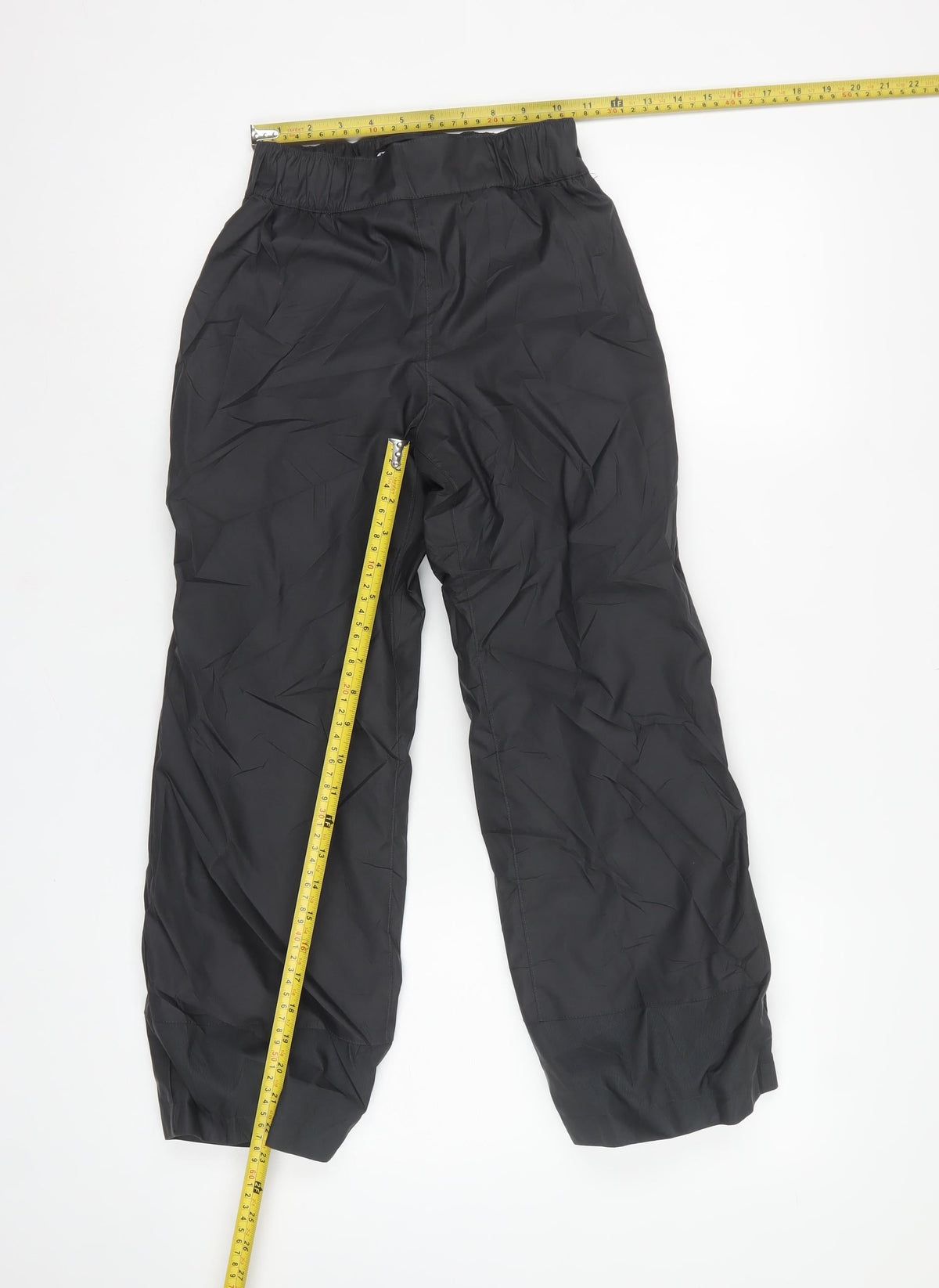 Wedze Boys Black 8 Years Snow Pants Ski Trousers Waterproof Lined