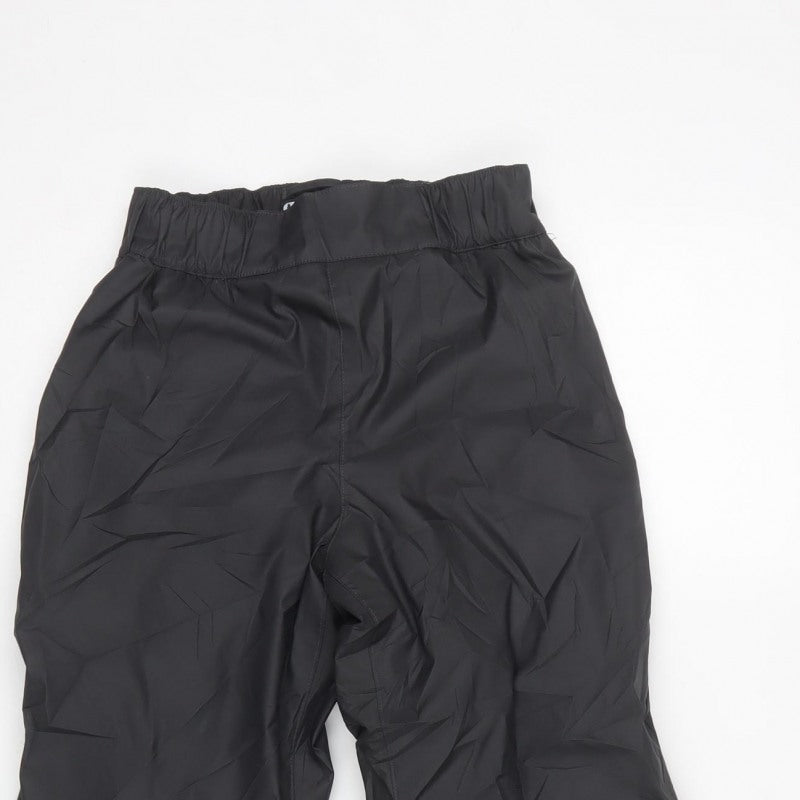 Wedze Boys Black 8 Years Snow Pants Ski Trousers Waterproof Lined