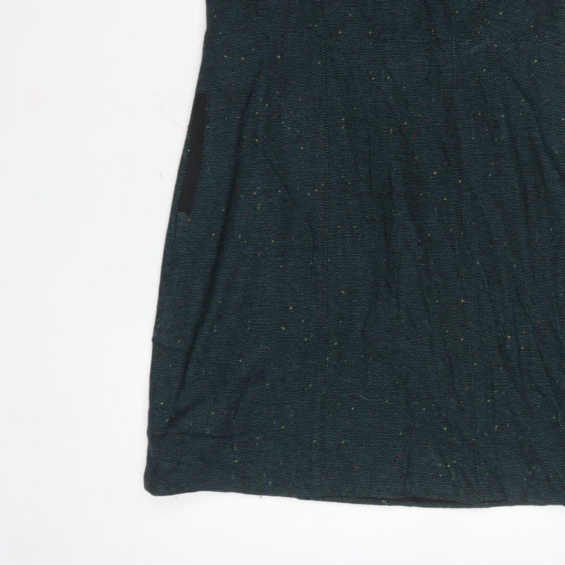 NW3 Women’s Blue Tweed Wool Blend Size 12 Sheath Knee Dress
