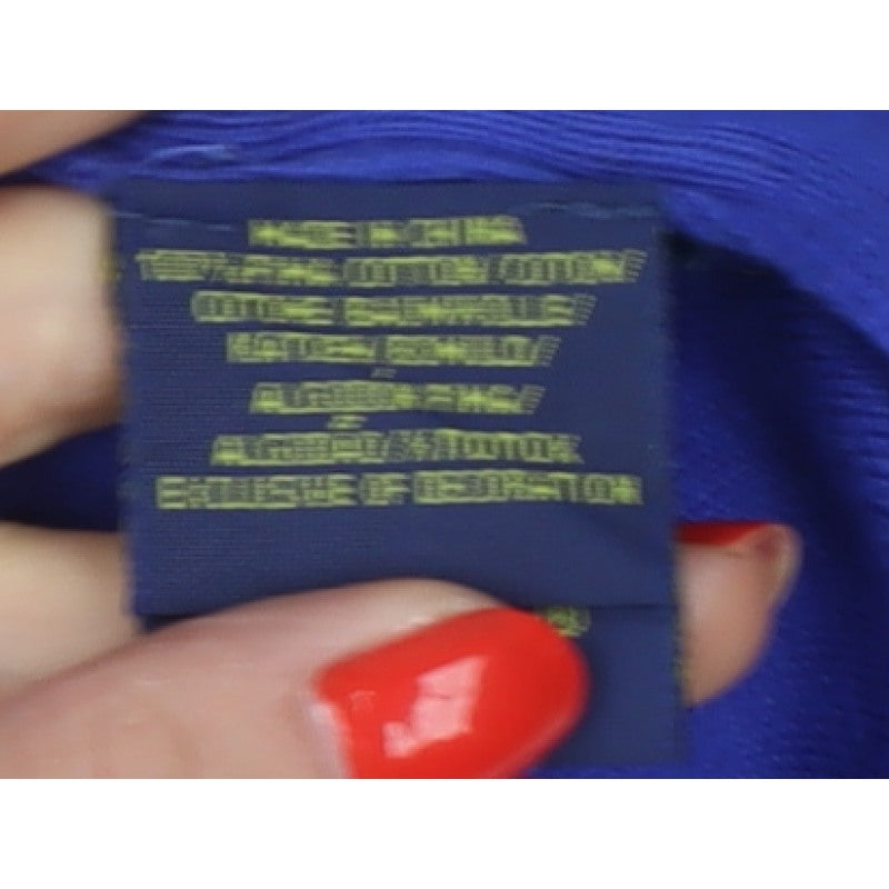 Polo Ralph Lauren Men Blue XS Pima Cotton V-Neck Logo Jumper