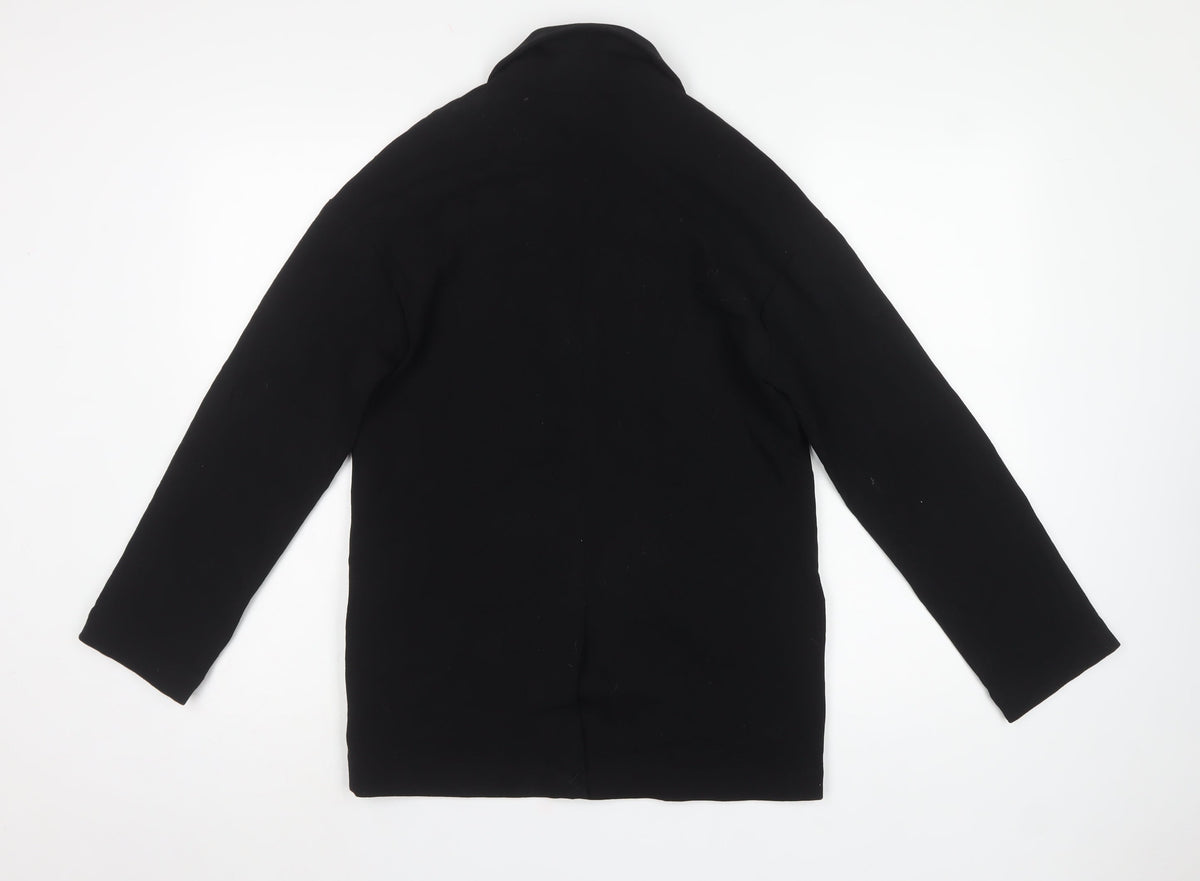Monki Women’s Black XXS Single-Breasted Long Blazer Jacket