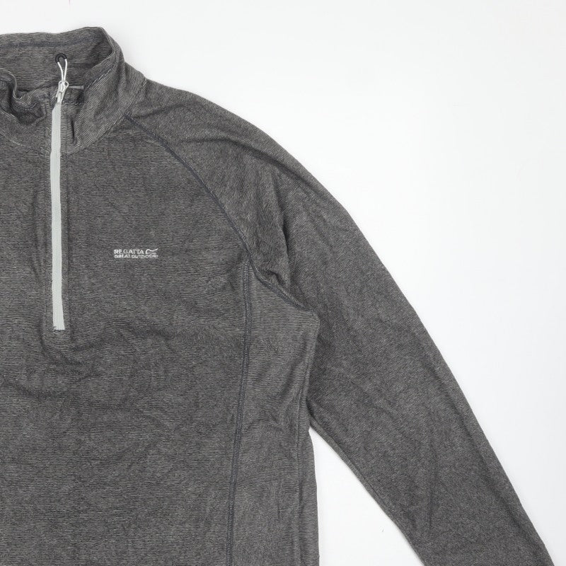 Regatta Men’s Grey XL 1/4 Zip Fleece Pullover Sweatshirt Outdoor