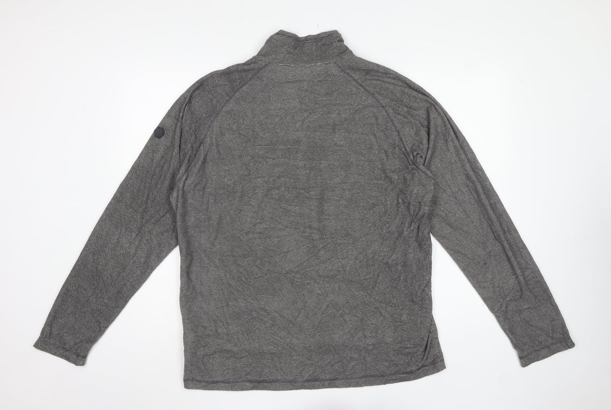Regatta Men’s Grey XL 1/4 Zip Fleece Pullover Sweatshirt Outdoor