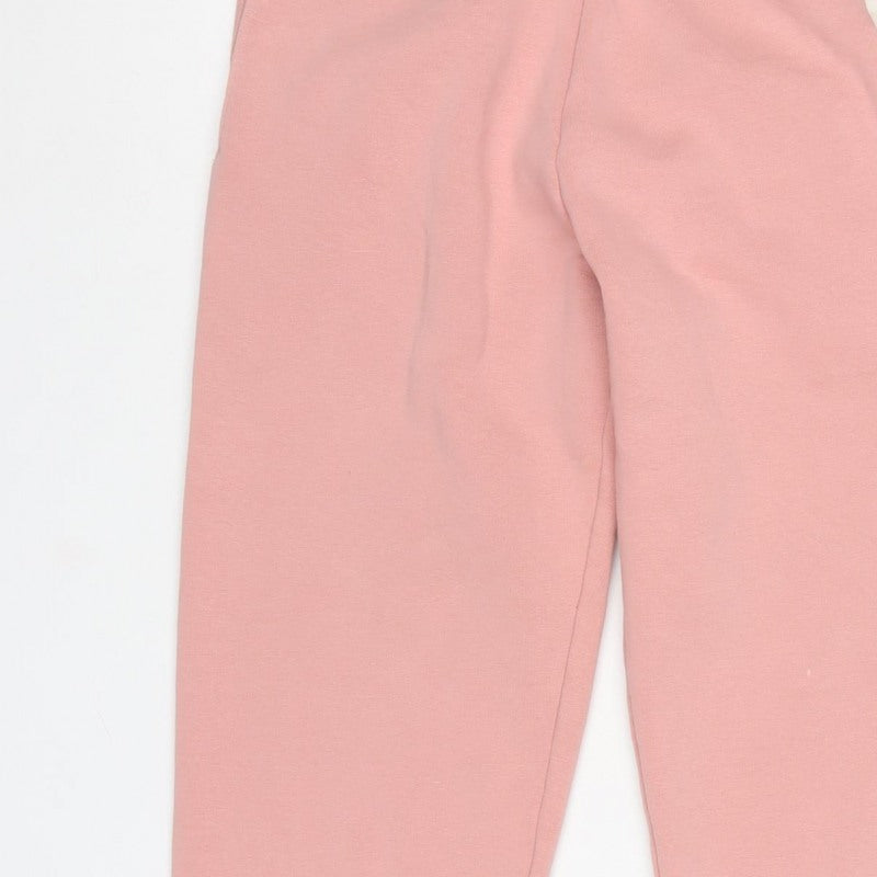 Guess Women Pink M Logo Stripe Cuffed Jogger Sweatpants