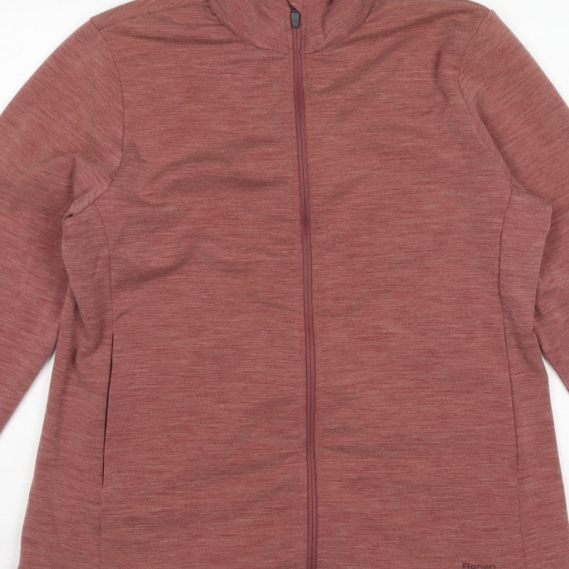 Rohan Women’s Pink L Merino Wool Blend Full Zip Fleece Jacket