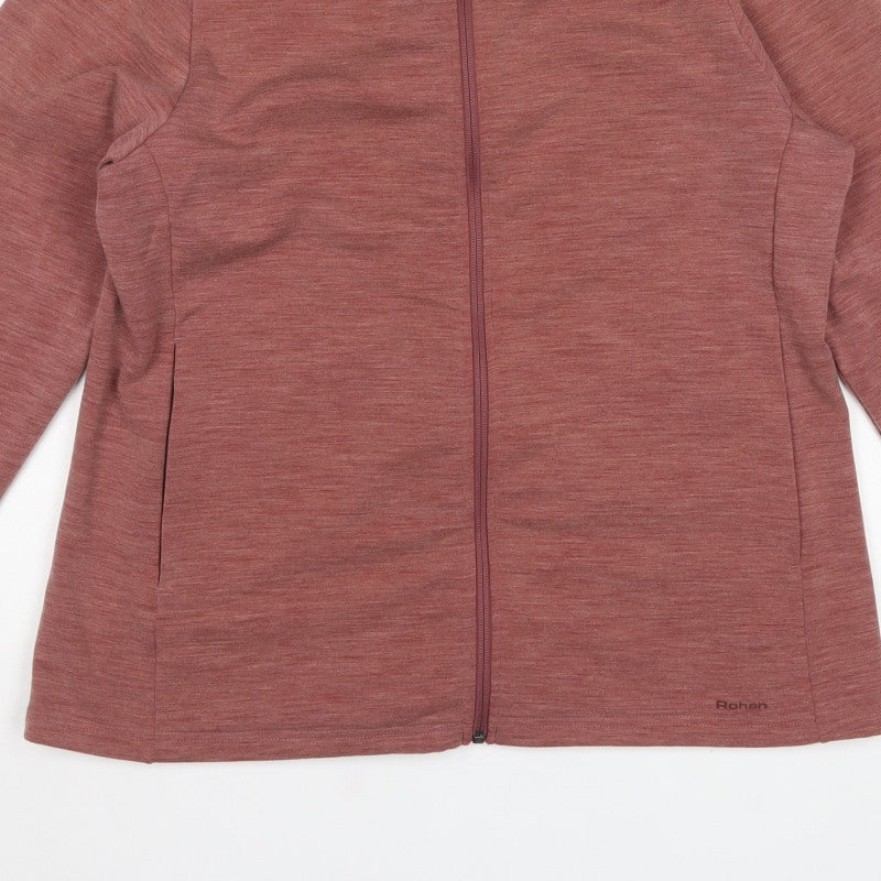 Rohan Women’s Pink L Merino Wool Blend Full Zip Fleece Jacket