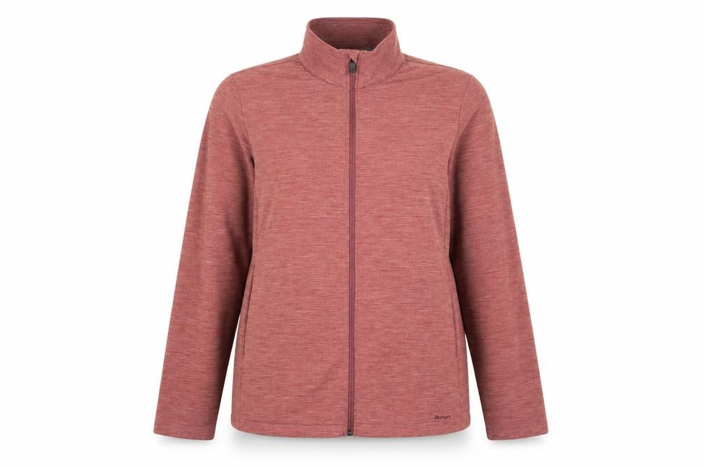 Rohan Women’s Pink L Merino Wool Blend Full Zip Fleece Jacket