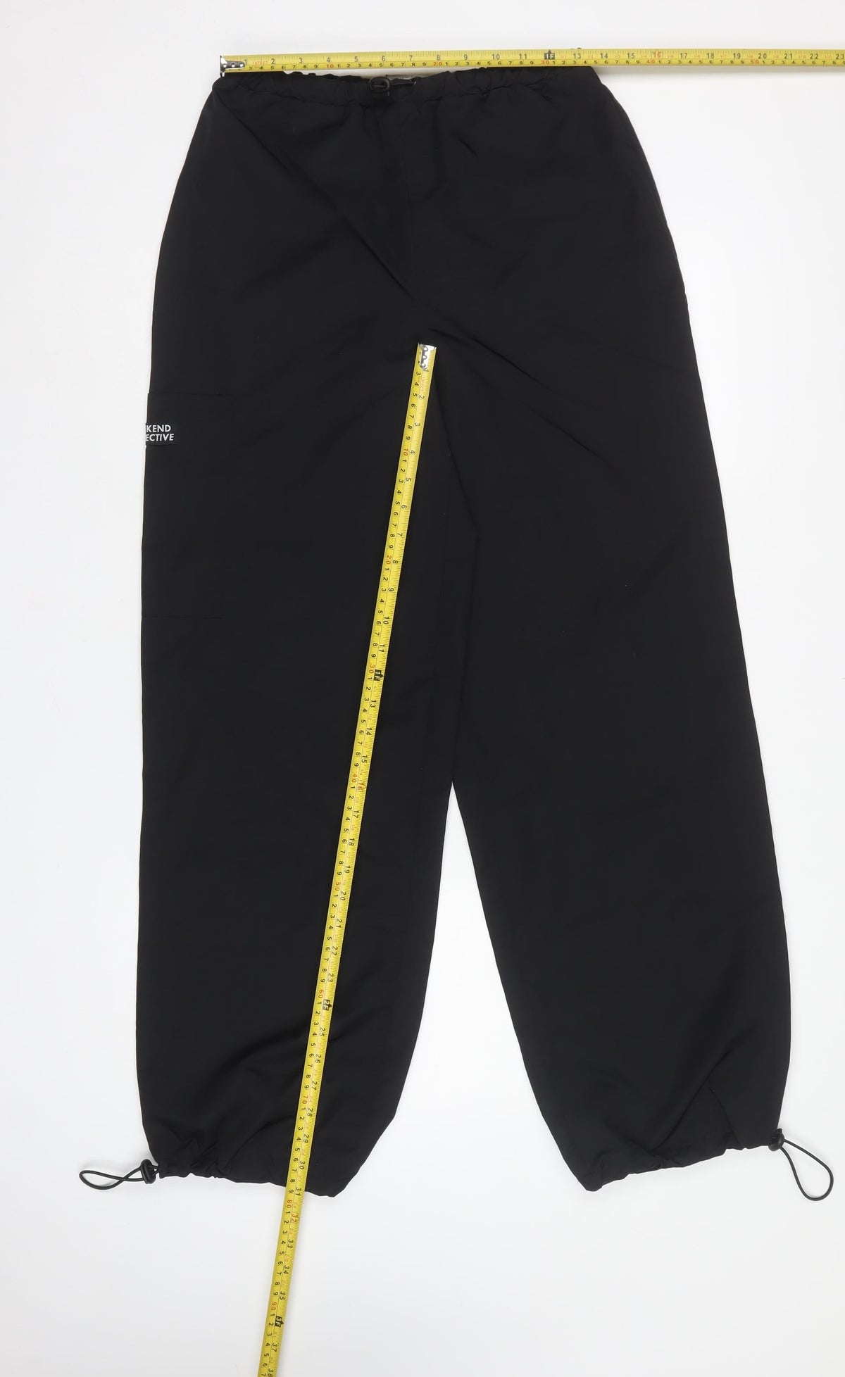 ASOS Design Women’s Black UK 6 Cargo Trousers Relaxed Adjustable Cuffs