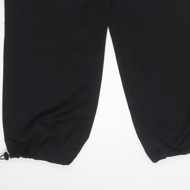 ASOS Design Women’s Black UK 6 Cargo Trousers Relaxed Adjustable Cuffs