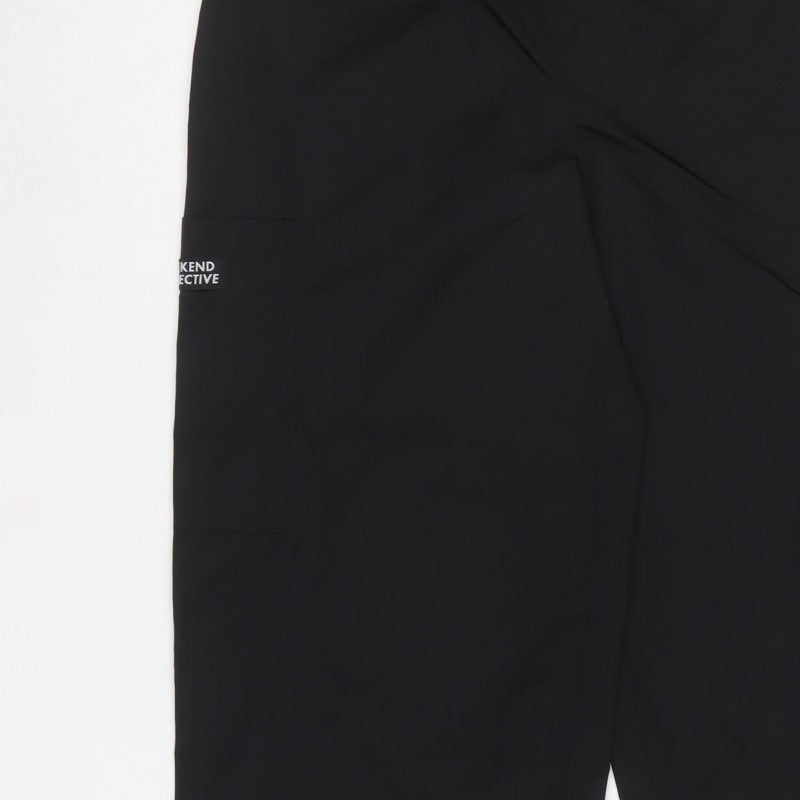 ASOS Design Women’s Black UK 6 Cargo Trousers Relaxed Adjustable Cuffs