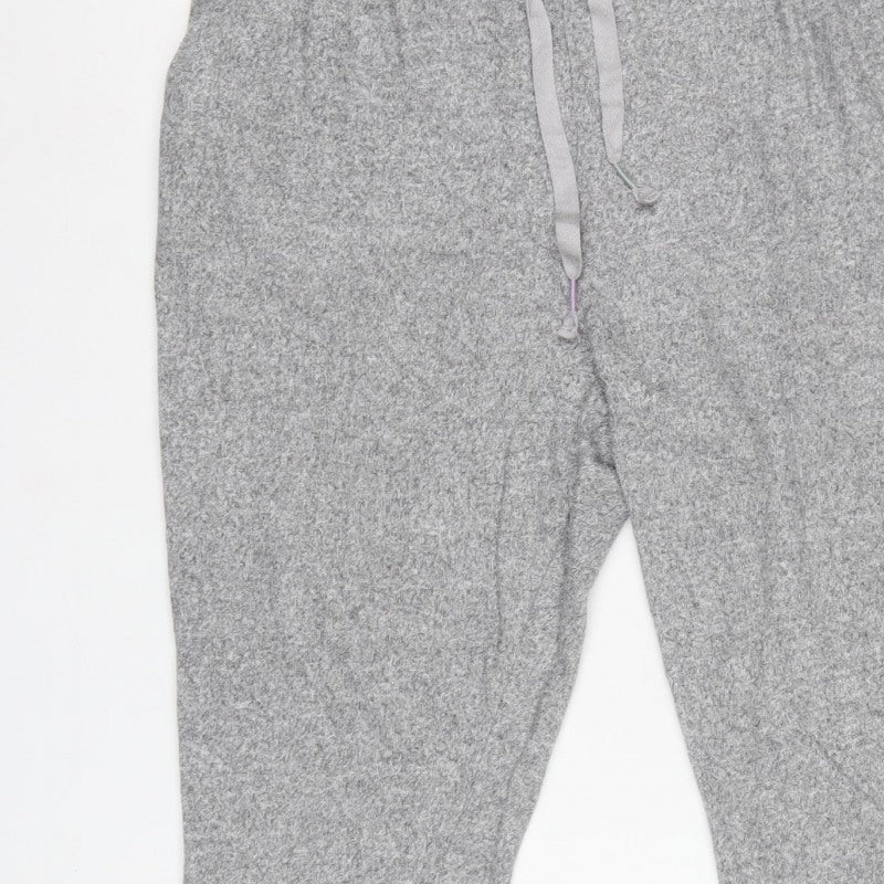 White Stuff Women’s Grey Jogger Trousers UK 18 Drawstring Cuffed