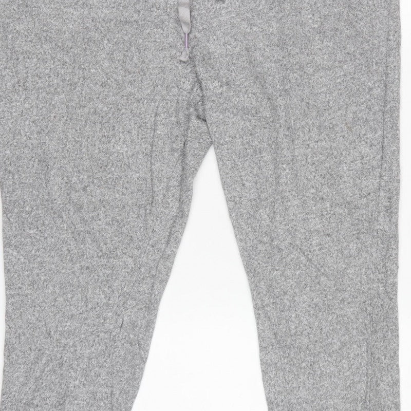 White Stuff Women’s Grey Jogger Trousers UK 18 Drawstring Cuffed
