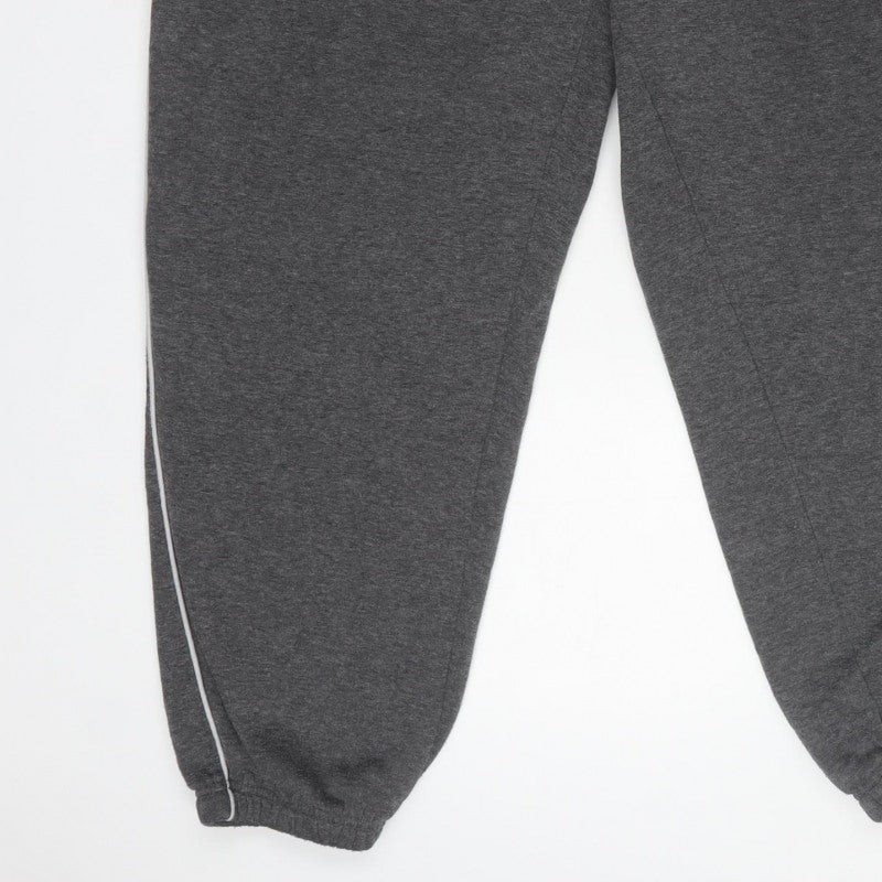 Slazenger Men’s Grey XL Fleece Sweatpants Joggers Logo Piped