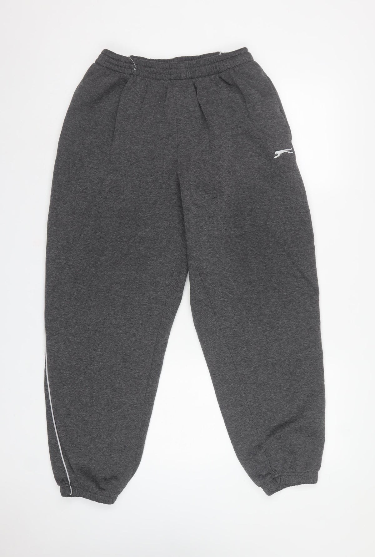 Slazenger Men’s Grey XL Fleece Sweatpants Joggers Logo Piped