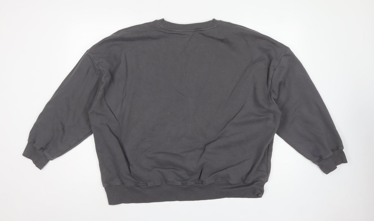 Marks and Spencer Women Grey XL California 1986 Graphic Pullover Sweatshirt
