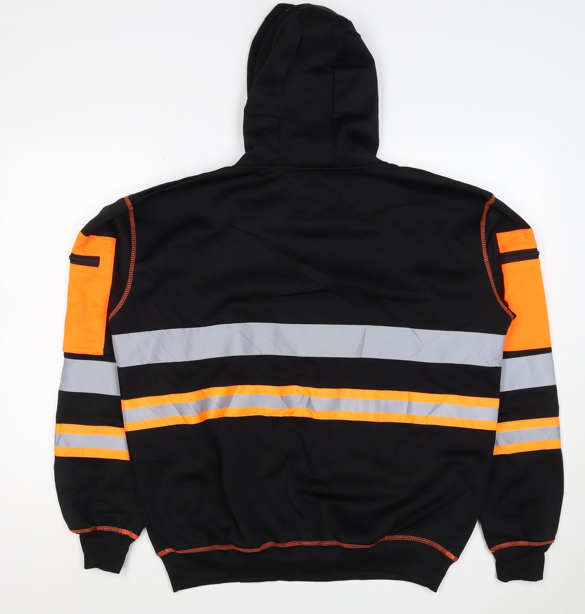 Kraftd Men’s Multicoloured L Hi Vis Reflective Pullover Workwear Hoodie