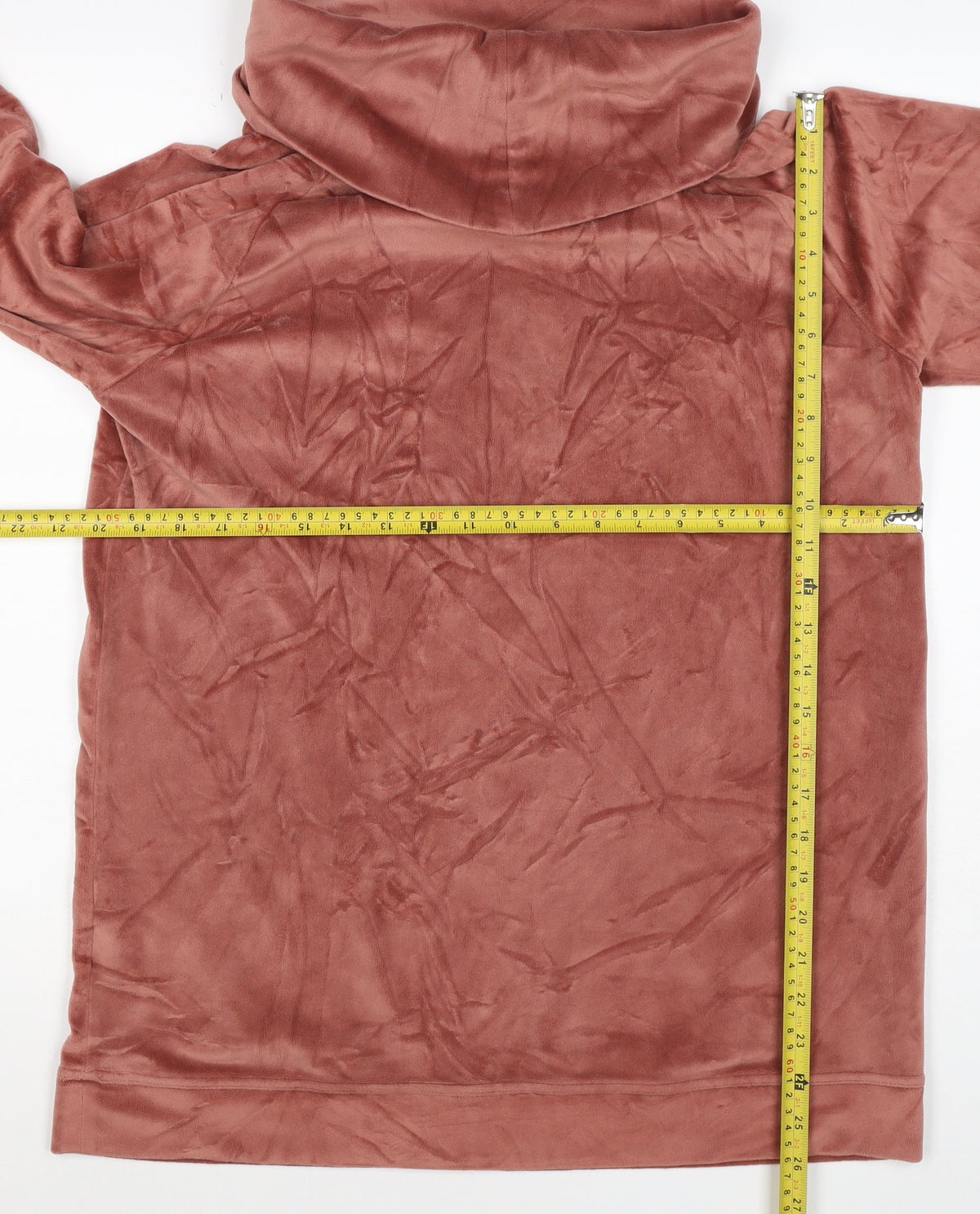Cotton Traders Women’s Pink UK 14 Velour Cowl Neck Pullover Sweatshirt