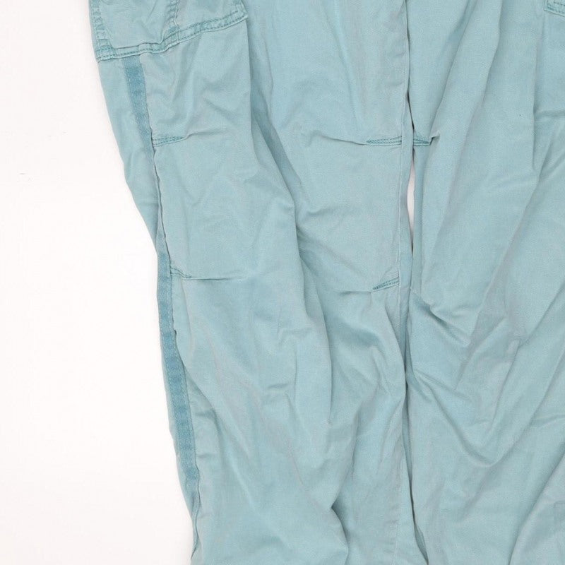 Marks and Spencer Women Blue Size 20 Long Cargo Trousers