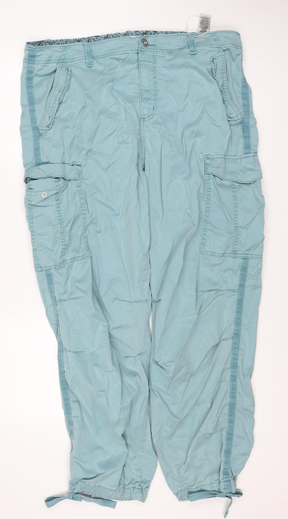 Marks and Spencer Women Blue Size 20 Long Cargo Trousers