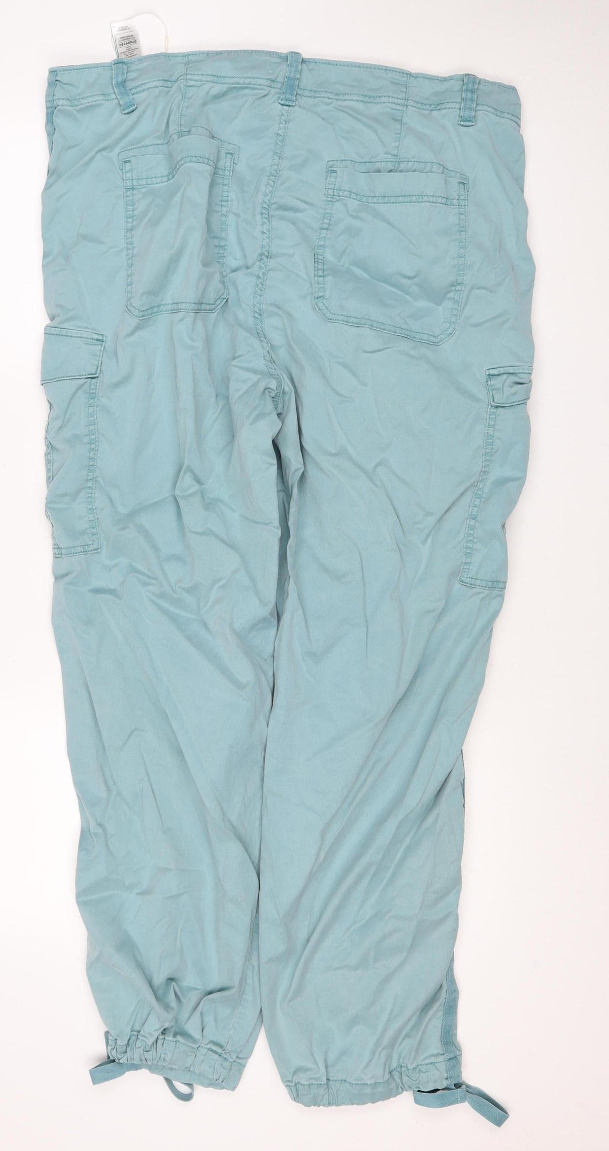 Marks and Spencer Women Blue Size 20 Long Cargo Trousers