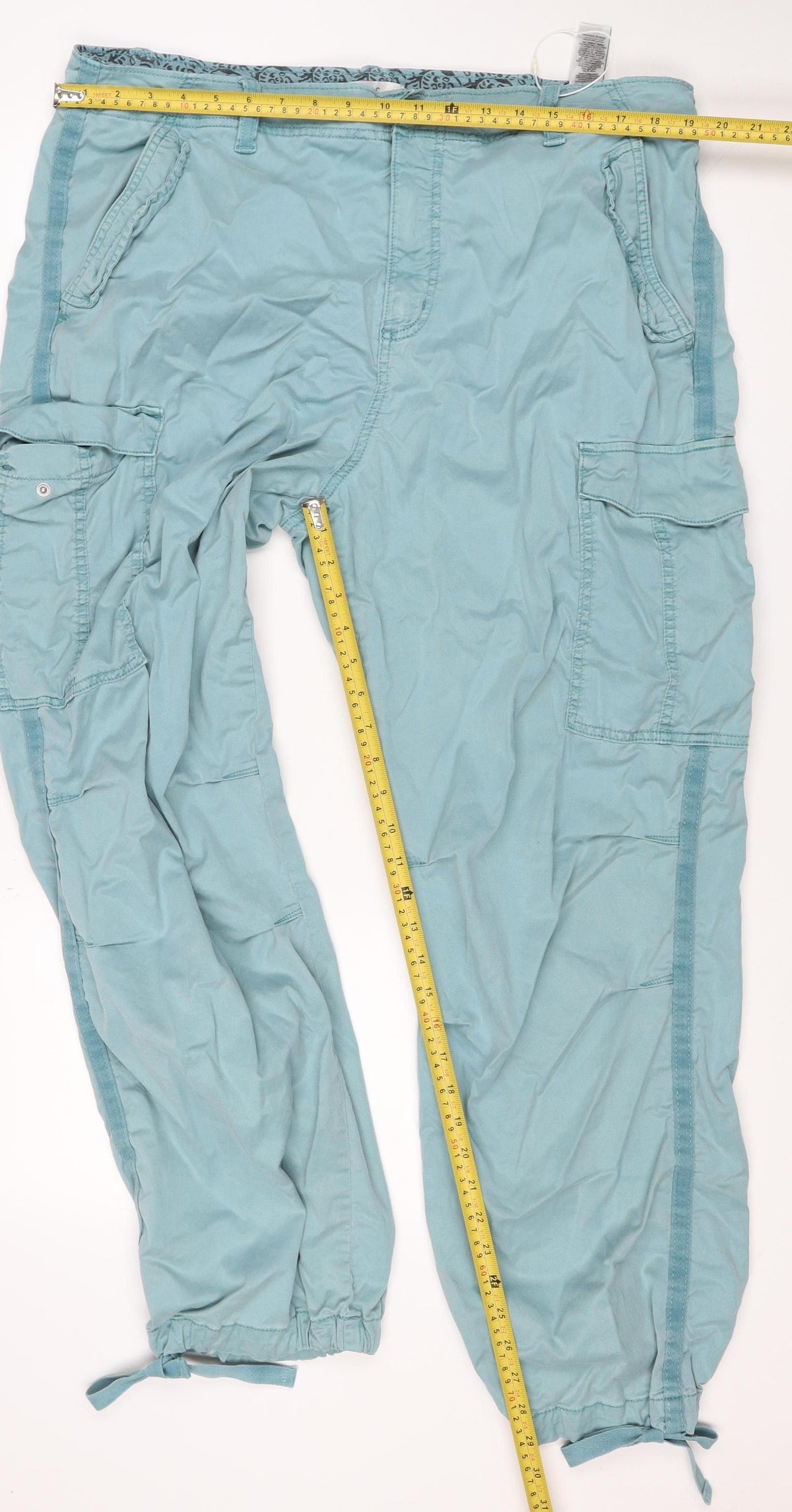 Marks and Spencer Women Blue Size 20 Long Cargo Trousers