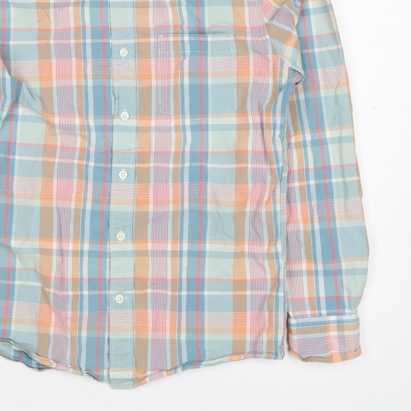 John Lewis Men’s Multicolour Check Slim Fit Cotton Shirt Size S
