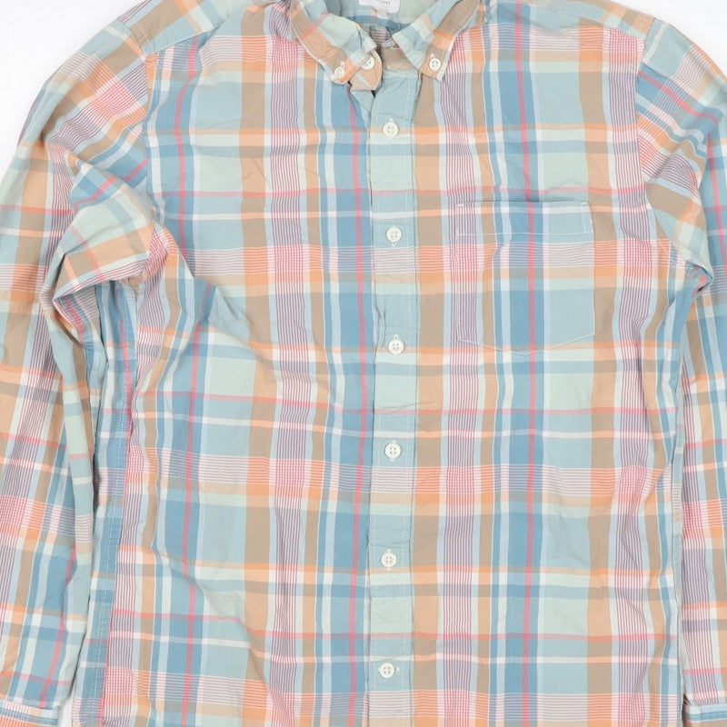 John Lewis Men’s Multicolour Check Slim Fit Cotton Shirt Size S