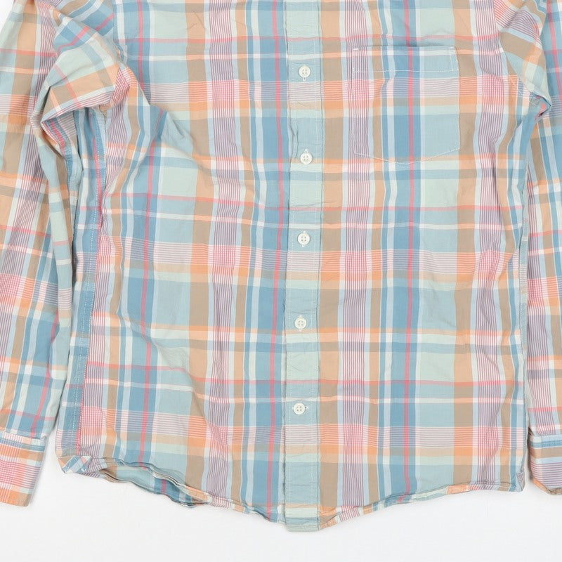 John Lewis Men’s Multicolour Check Slim Fit Cotton Shirt Size S
