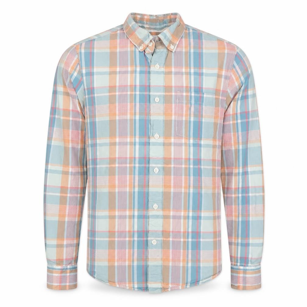 John Lewis Men’s Multicolour Check Slim Fit Cotton Shirt Size S