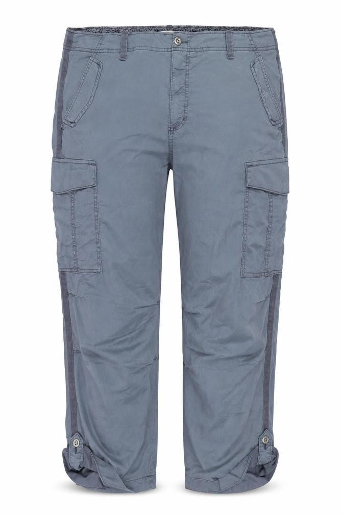 M&S Women’s Grey Size 12 Regular Cotton Cargo Trousers Pockets
