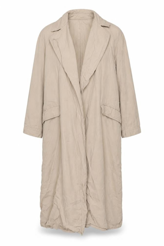 Zara Women’s Beige Size S Lyocell Long Belted Trench Coat
