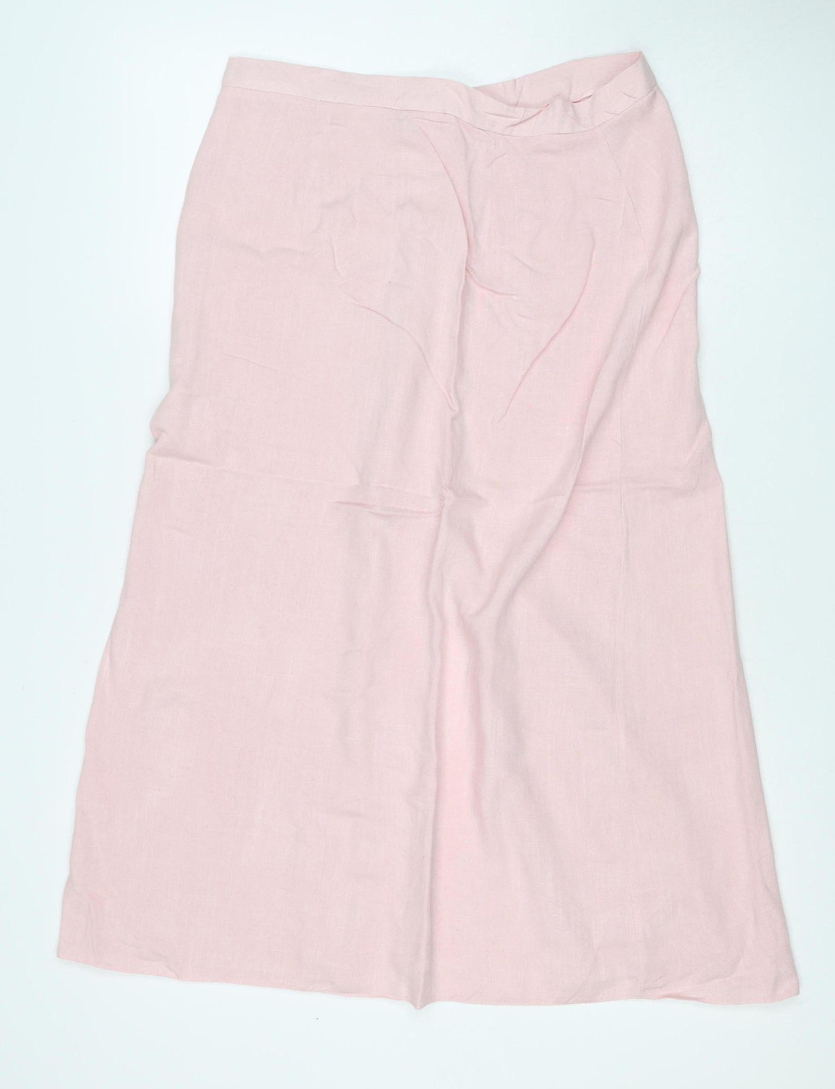 New Look Women Pink Size 10 Long Straight Pencil Button Skirt