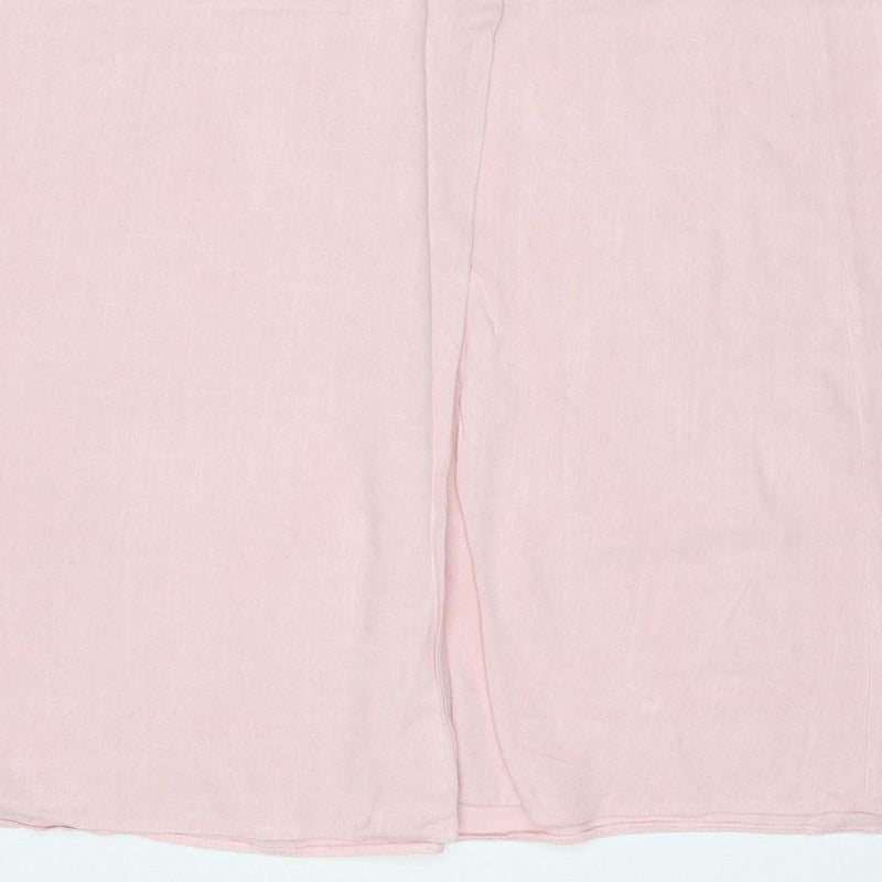 New Look Women Pink Size 10 Long Straight Pencil Button Skirt