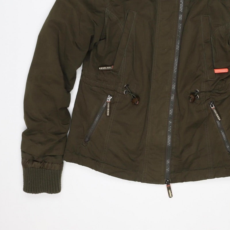 Superdry Unisex Green XL Hooded Insulated Full Zip Jacket