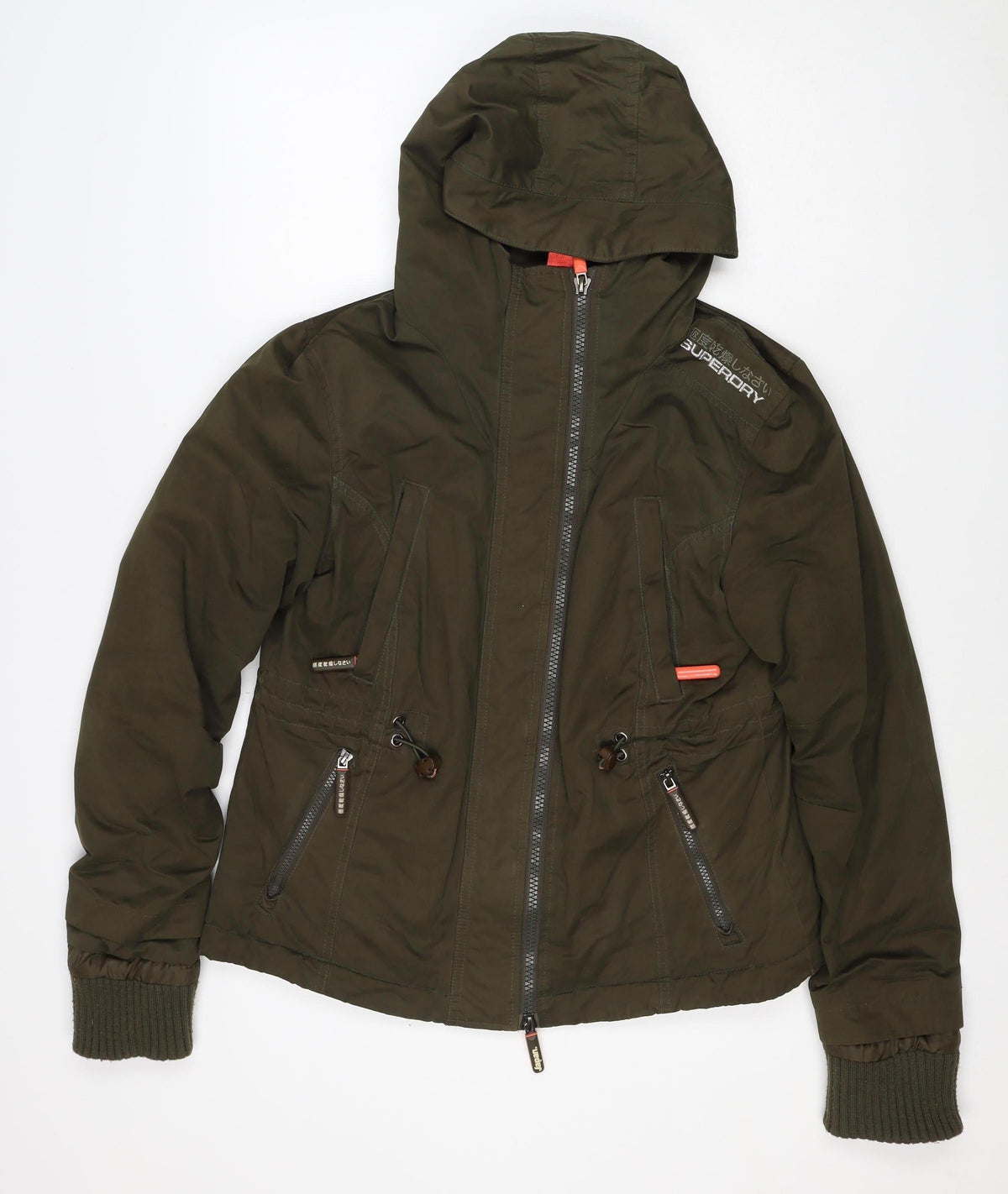 Superdry Unisex Green XL Hooded Insulated Full Zip Jacket