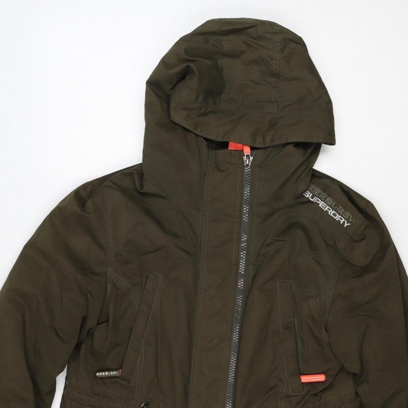 Superdry Unisex Green XL Hooded Insulated Full Zip Jacket