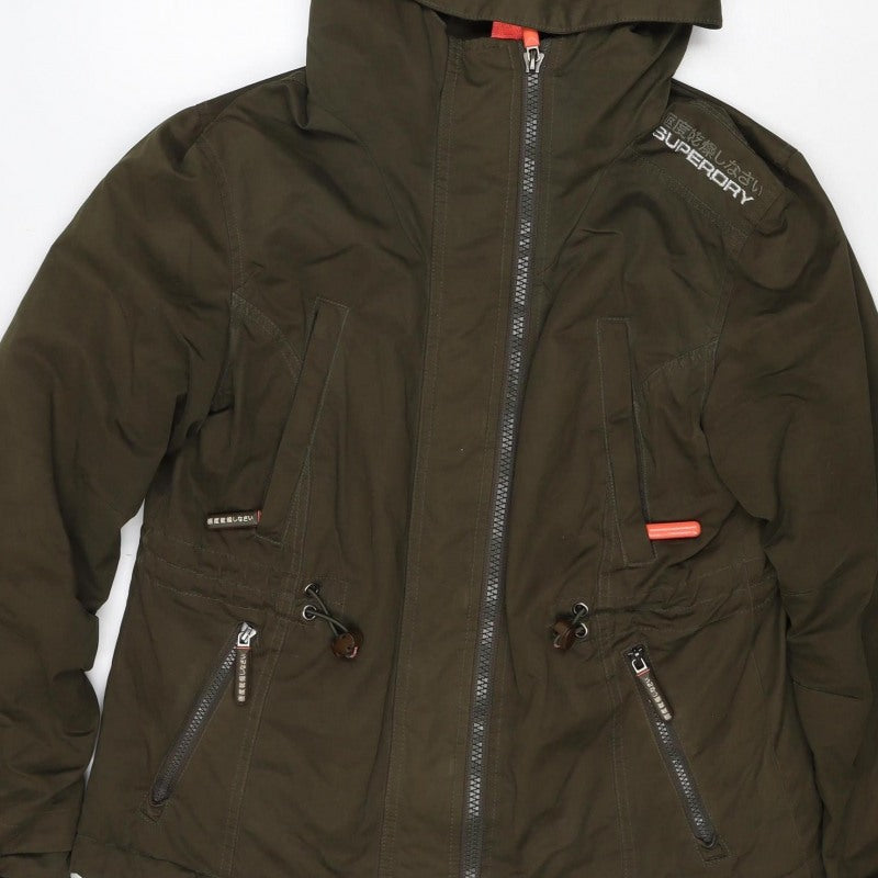 Superdry Unisex Green XL Hooded Insulated Full Zip Jacket