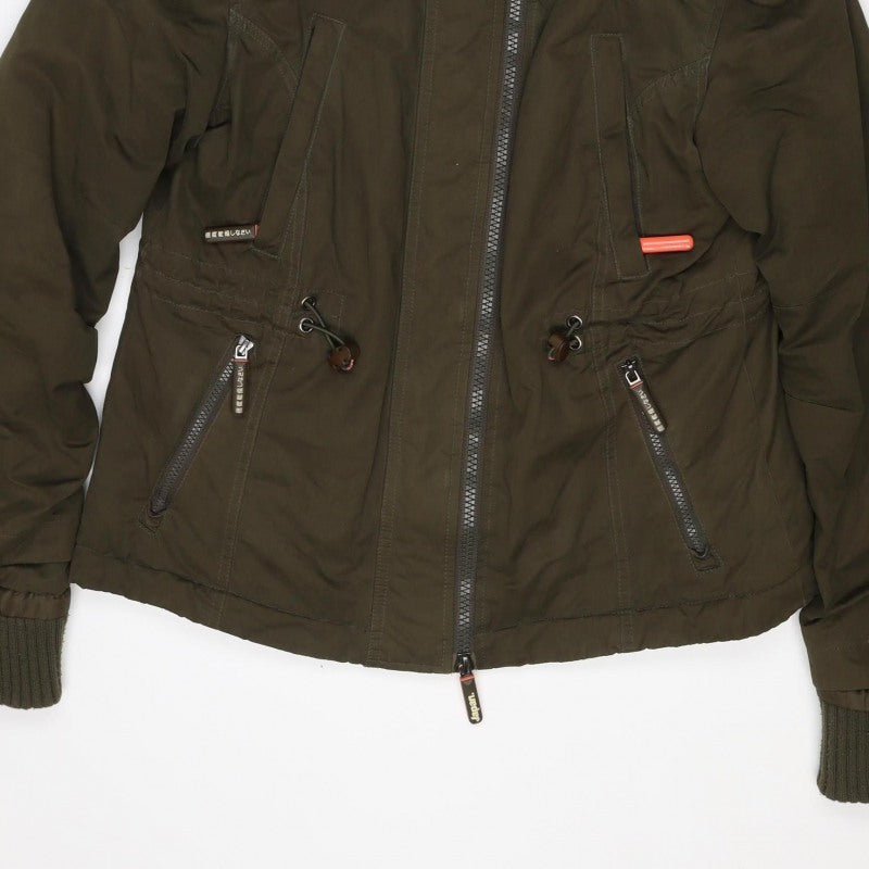 Superdry Unisex Green XL Hooded Insulated Full Zip Jacket