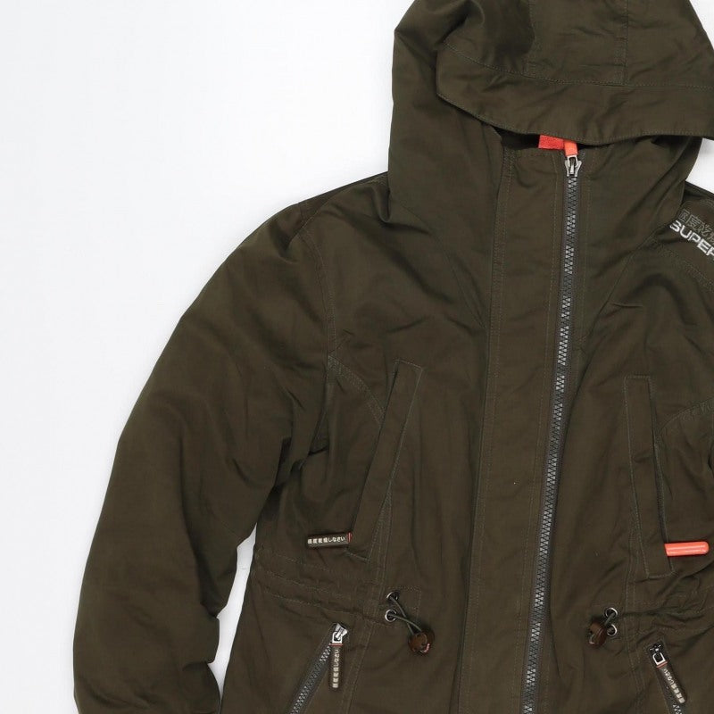 Superdry Unisex Green XL Hooded Insulated Full Zip Jacket