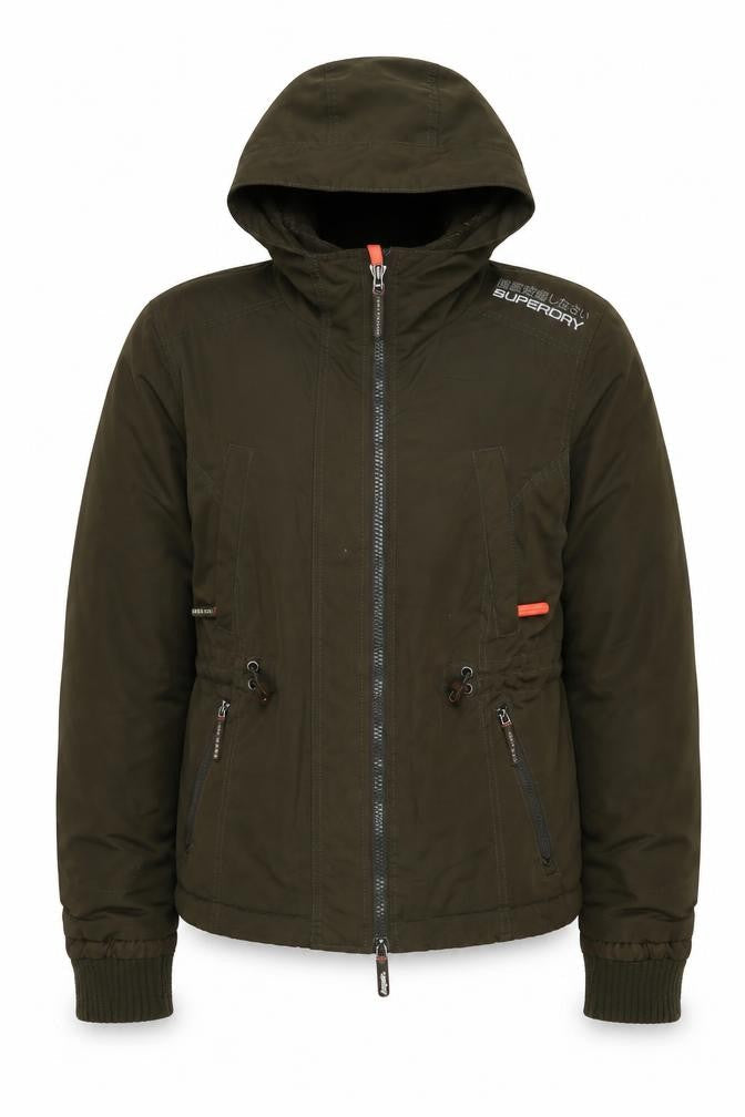 Superdry Unisex Green XL Hooded Insulated Full Zip Jacket